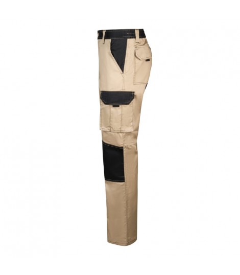 VL NJORD Pantalon de sarga multibolsillos bicolor 240 g m en algodon 35 y poliester 65