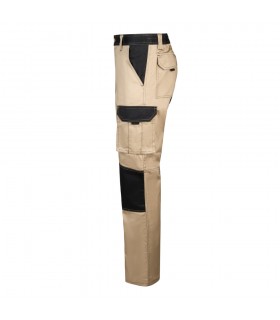 VL NJORD Pantalon de sarga multibolsillos bicolor 240 g m en algodon 35 y poliester 65