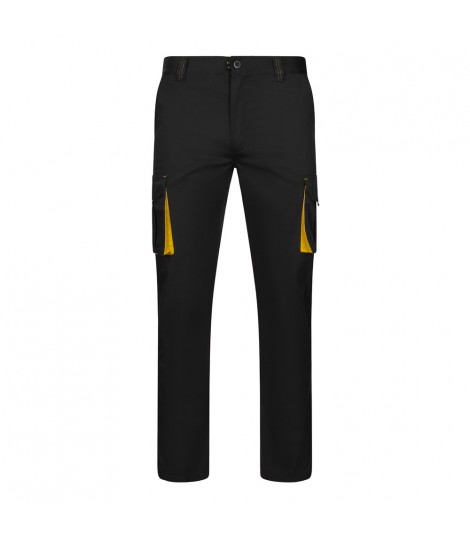 VL FIDES Pantalon elastico bicolor multibolsillos 240g m en algodon 46 EME 38 y poliester 16