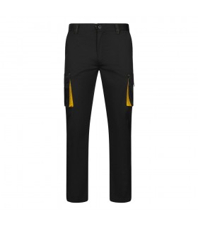 VL FIDES Pantalon elastico bicolor multibolsillos 240g m en algodon 46 EME 38 y poliester 16