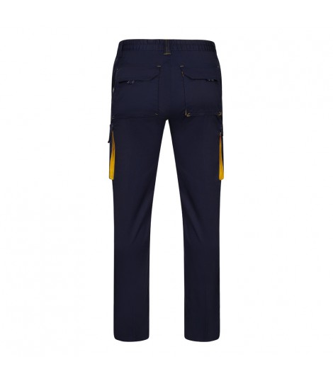 VL FIDES Pantalon elastico bicolor multibolsillos 240g m en algodon 46 EME 38 y poliester 16