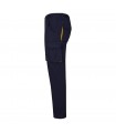 VL FIDES Pantalon elastico bicolor multibolsillos 240g m en algodon 46 EME 38 y poliester 16