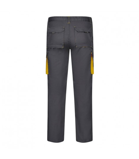 VL FIDES Pantalon elastico bicolor multibolsillos 240g m en algodon 46 EME 38 y poliester 16