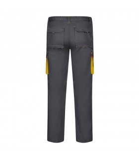 VL FIDES Pantalon elastico bicolor multibolsillos 240g m en algodon 46 EME 38 y poliester 16