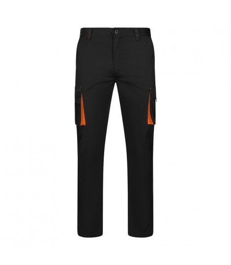 VL FIDES Pantalon elastico bicolor multibolsillos 240g m en algodon 46 EME 38 y poliester 16