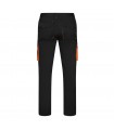 VL FIDES Pantalon elastico bicolor multibolsillos 240g m en algodon 46 EME 38 y poliester 16