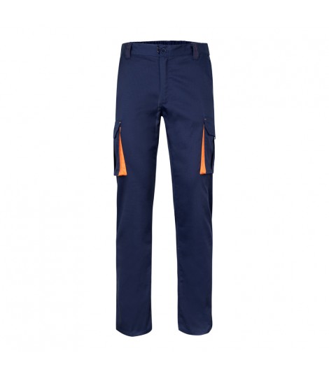 VL FIDES Pantalon elastico bicolor multibolsillos 240g m en algodon 46 EME 38 y poliester 16