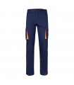 VL FIDES Pantalon elastico bicolor multibolsillos 240g m en algodon 46 EME 38 y poliester 16