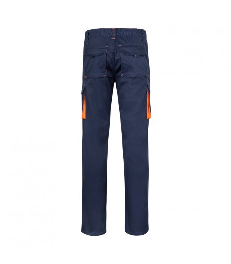 VL FIDES Pantalon elastico bicolor multibolsillos 240g m en algodon 46 EME 38 y poliester 16