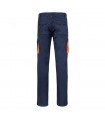 VL FIDES Pantalon elastico bicolor multibolsillos 240g m en algodon 46 EME 38 y poliester 16