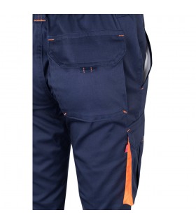 VL FIDES Pantalon elastico bicolor multibolsillos 240g m en algodon 46 EME 38 y poliester 16