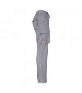 VL FIDES Pantalon elastico bicolor multibolsillos 240g m en algodon 46 EME 38 y poliester 16