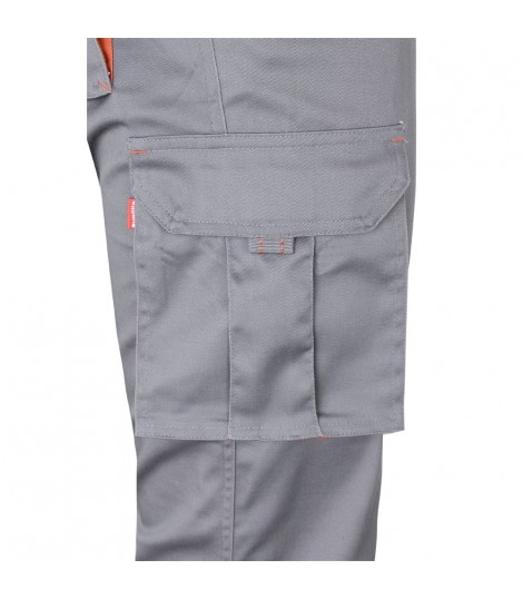 VL FIDES Pantalon elastico bicolor multibolsillos 240g m en algodon 46 EME 38 y poliester 16