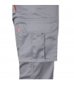 VL FIDES Pantalon elastico bicolor multibolsillos 240g m en algodon 46 EME 38 y poliester 16