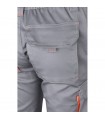 VL FIDES Pantalon elastico bicolor multibolsillos 240g m en algodon 46 EME 38 y poliester 16