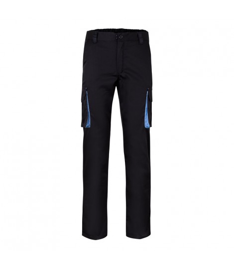VL FIDES Pantalon elastico bicolor multibolsillos 240g m en algodon 46 EME 38 y poliester 16