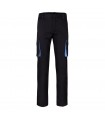 VL FIDES Pantalon elastico bicolor multibolsillos 240g m en algodon 46 EME 38 y poliester 16