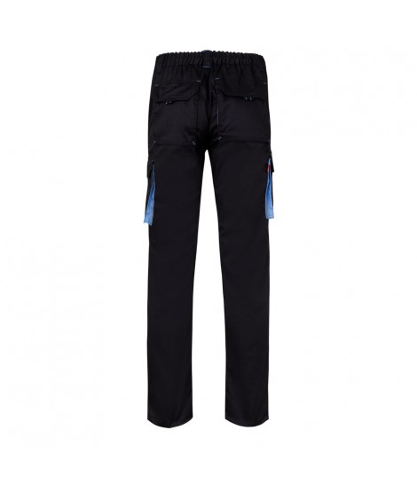 VL FIDES Pantalon elastico bicolor multibolsillos 240g m en algodon 46 EME 38 y poliester 16