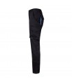 VL FIDES Pantalon elastico bicolor multibolsillos 240g m en algodon 46 EME 38 y poliester 16