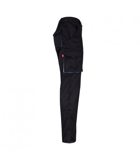 VL FIDES Pantalon elastico bicolor multibolsillos 240g m en algodon 46 EME 38 y poliester 16