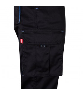VL FIDES Pantalon elastico bicolor multibolsillos 240g m en algodon 46 EME 38 y poliester 16