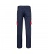 VL FIDES Pantalon elastico bicolor multibolsillos 240g m en algodon 46 EME 38 y poliester 16
