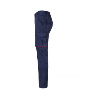 VL FIDES Pantalon elastico bicolor multibolsillos 240g m en algodon 46 EME 38 y poliester 16