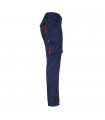 VL FIDES Pantalon elastico bicolor multibolsillos 240g m en algodon 46 EME 38 y poliester 16