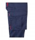 VL FIDES Pantalon elastico bicolor multibolsillos 240g m en algodon 46 EME 38 y poliester 16