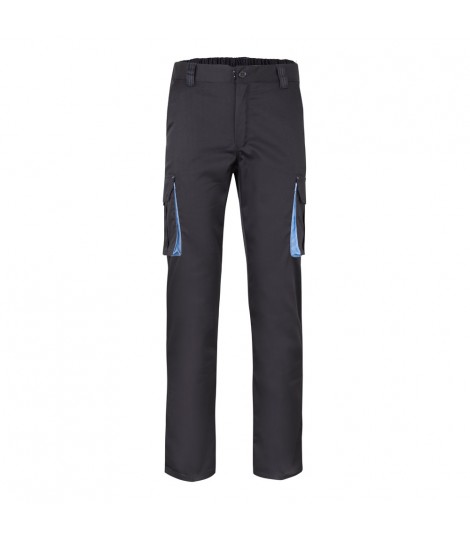 VL FIDES Pantalon elastico bicolor multibolsillos 240g m en algodon 46 EME 38 y poliester 16