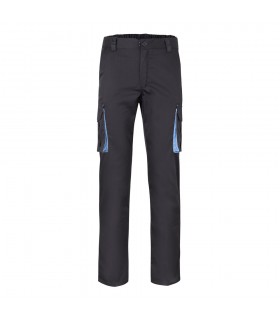 VL FIDES Pantalon elastico bicolor multibolsillos 240g m en algodon 46 EME 38 y poliester 16
