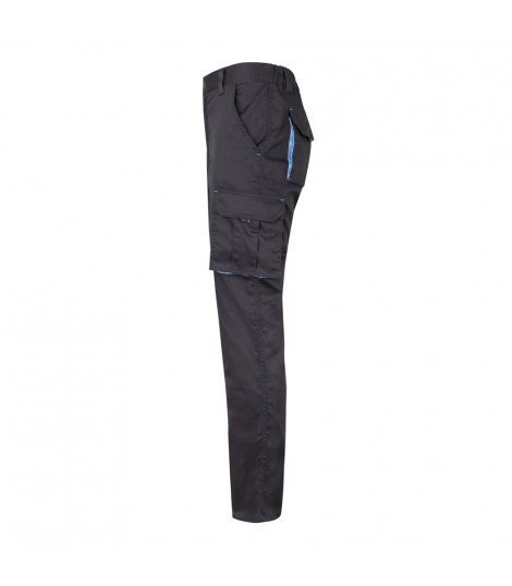 VL FIDES Pantalon elastico bicolor multibolsillos 240g m en algodon 46 EME 38 y poliester 16