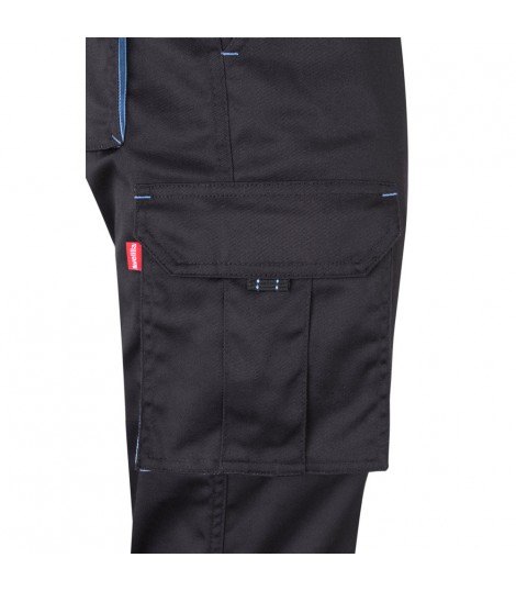 VL FIDES Pantalon elastico bicolor multibolsillos 240g m en algodon 46 EME 38 y poliester 16