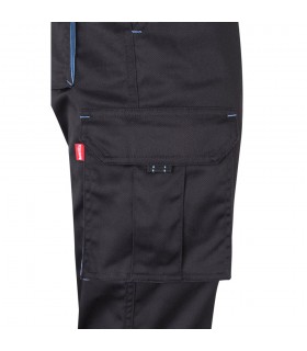 VL FIDES Pantalon elastico bicolor multibolsillos 240g m en algodon 46 EME 38 y poliester 16
