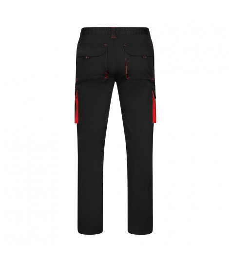VL FIDES Pantalon elastico bicolor multibolsillos 240g m en algodon 46 EME 38 y poliester 16