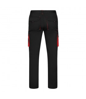 VL FIDES Pantalon elastico bicolor multibolsillos 240g m en algodon 46 EME 38 y poliester 16