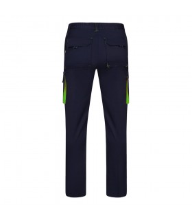 VL FIDES Pantalon elastico bicolor multibolsillos 240g m en algodon 46 EME 38 y poliester 16