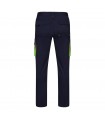 VL FIDES Pantalon elastico bicolor multibolsillos 240g m en algodon 46 EME 38 y poliester 16