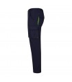 VL FIDES Pantalon elastico bicolor multibolsillos 240g m en algodon 46 EME 38 y poliester 16