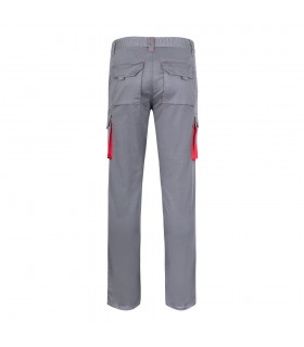 VL FIDES Pantalon elastico bicolor multibolsillos 240g m en algodon 46 EME 38 y poliester 16