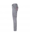 VL FIDES Pantalon elastico bicolor multibolsillos 240g m en algodon 46 EME 38 y poliester 16