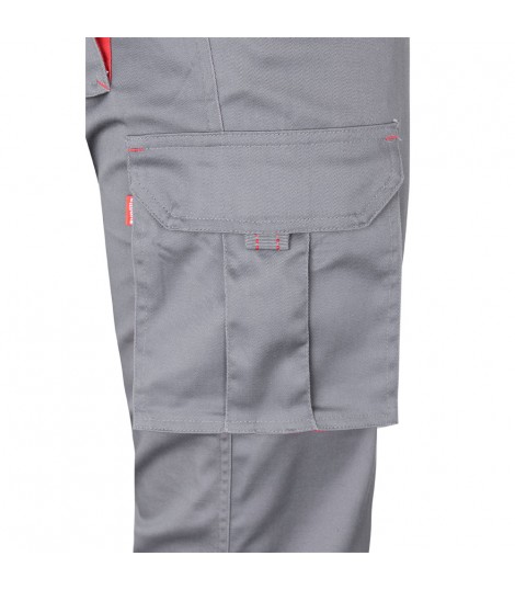 VL FIDES Pantalon elastico bicolor multibolsillos 240g m en algodon 46 EME 38 y poliester 16