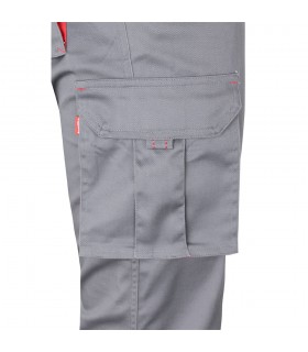 VL FIDES Pantalon elastico bicolor multibolsillos 240g m en algodon 46 EME 38 y poliester 16