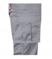 VL FIDES Pantalon elastico bicolor multibolsillos 240g m en algodon 46 EME 38 y poliester 16