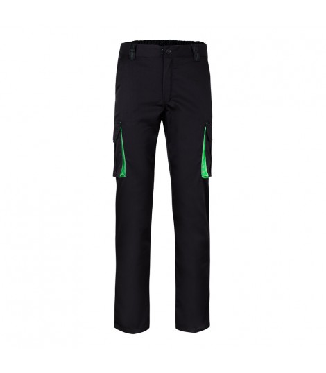 VL FIDES Pantalon elastico bicolor multibolsillos 240g m en algodon 46 EME 38 y poliester 16