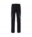 VL FIDES Pantalon elastico bicolor multibolsillos 240g m en algodon 46 EME 38 y poliester 16