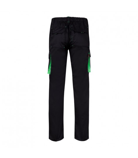 VL FIDES Pantalon elastico bicolor multibolsillos 240g m en algodon 46 EME 38 y poliester 16