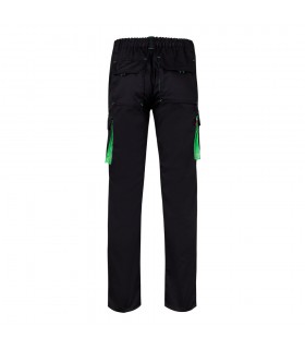 VL FIDES Pantalon elastico bicolor multibolsillos 240g m en algodon 46 EME 38 y poliester 16