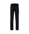 VL FIDES Pantalon elastico bicolor multibolsillos 240g m en algodon 46 EME 38 y poliester 16