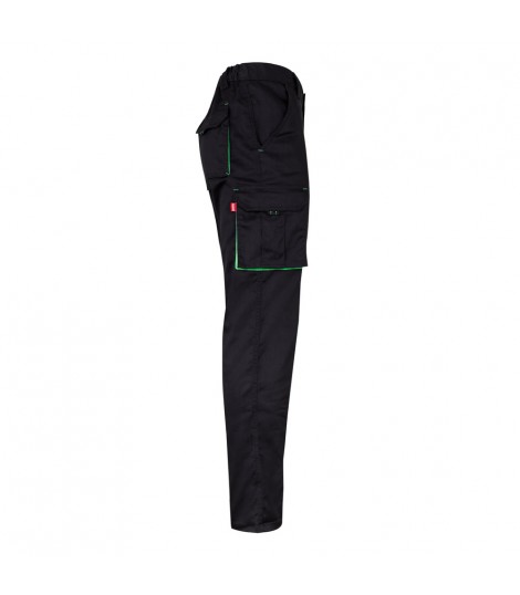 VL FIDES Pantalon elastico bicolor multibolsillos 240g m en algodon 46 EME 38 y poliester 16
